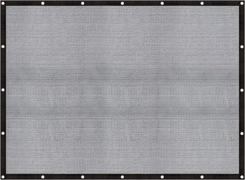 Cool Area 60-70% Shade Cloth 17x28FT Heavy Duty Knitted Mesh Tarp with Grommets Mesh Screen for Patio Canopy Garden Porch Greenhouse Pools Dog Kennel Black(Custom Size) - Image 1